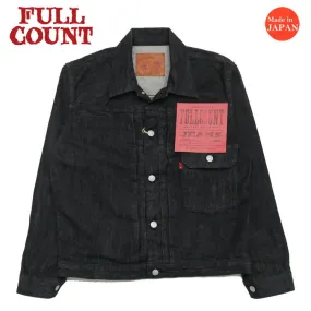 フルカウント FULLCOUNT ブラック デニム ジャケット 1stモデル フラップポケット 13.5oz 2107BK