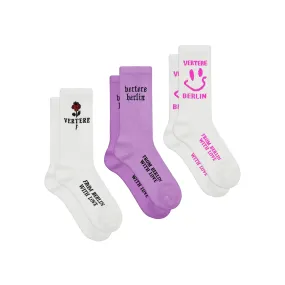 3-PACK TENNIS SOCKS SET - BERLIN NIGHTS