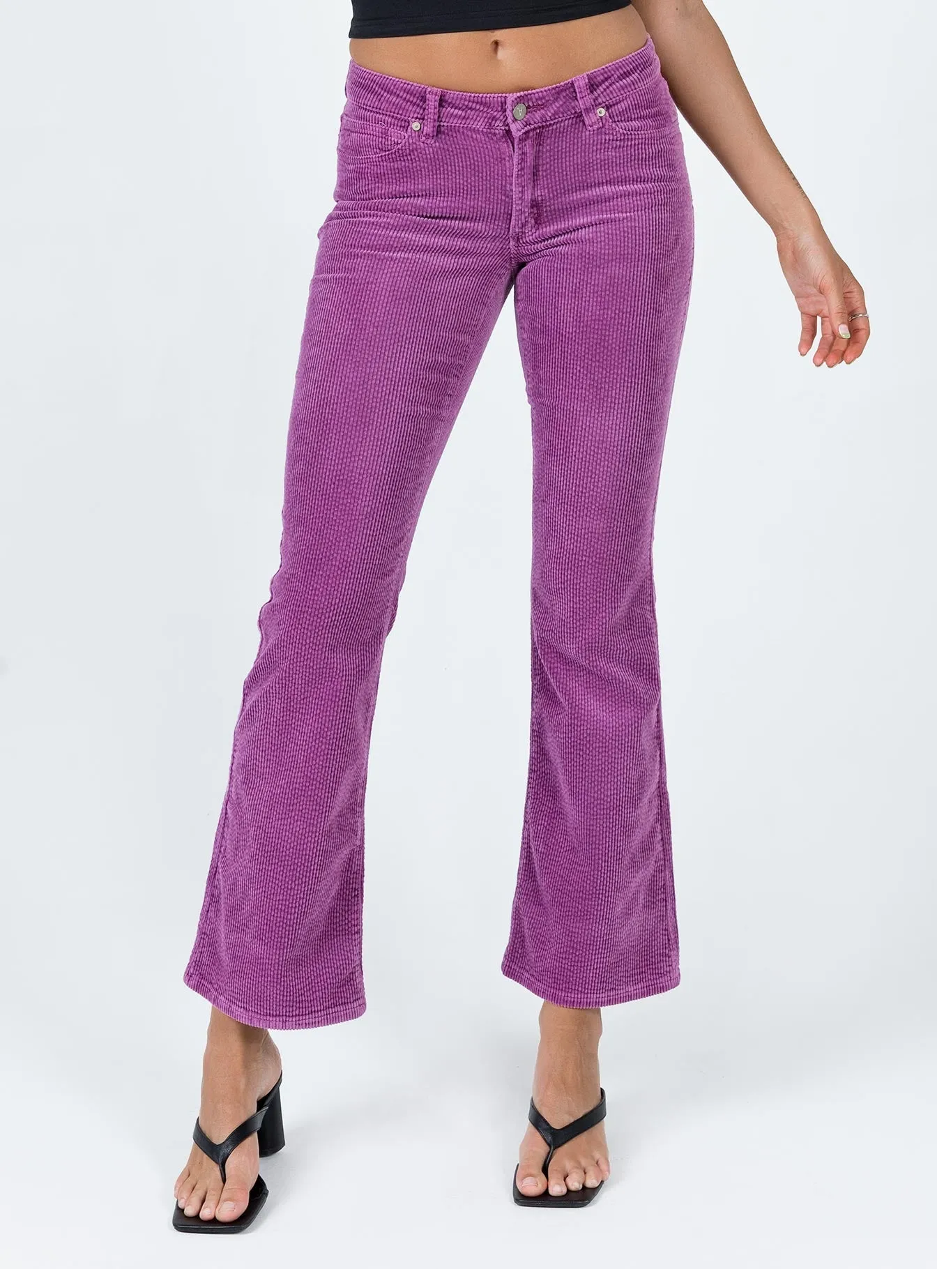 Abrand 99 Low Boot Violet Cord Jeans Purple