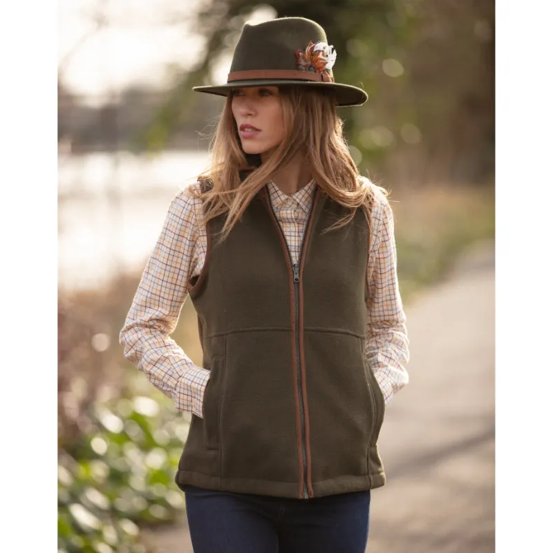 Alan Paine Aylsham Ladies Fleece Waistcoat - Green