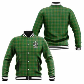 Alexander Irish Clan Tartan Baseball Jacket with Coat of Arms