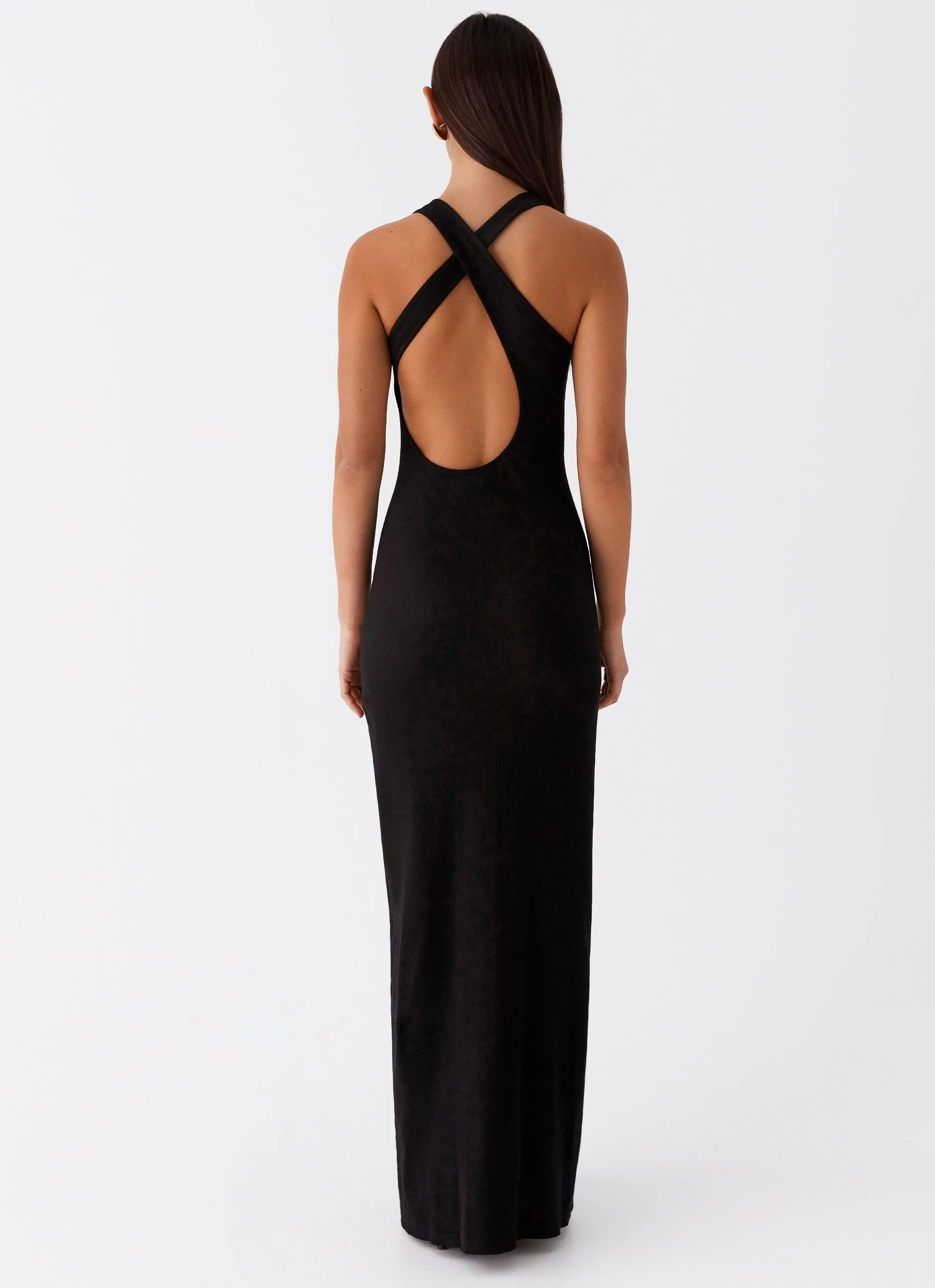 Alice Cut Out Maxi Dress - Black