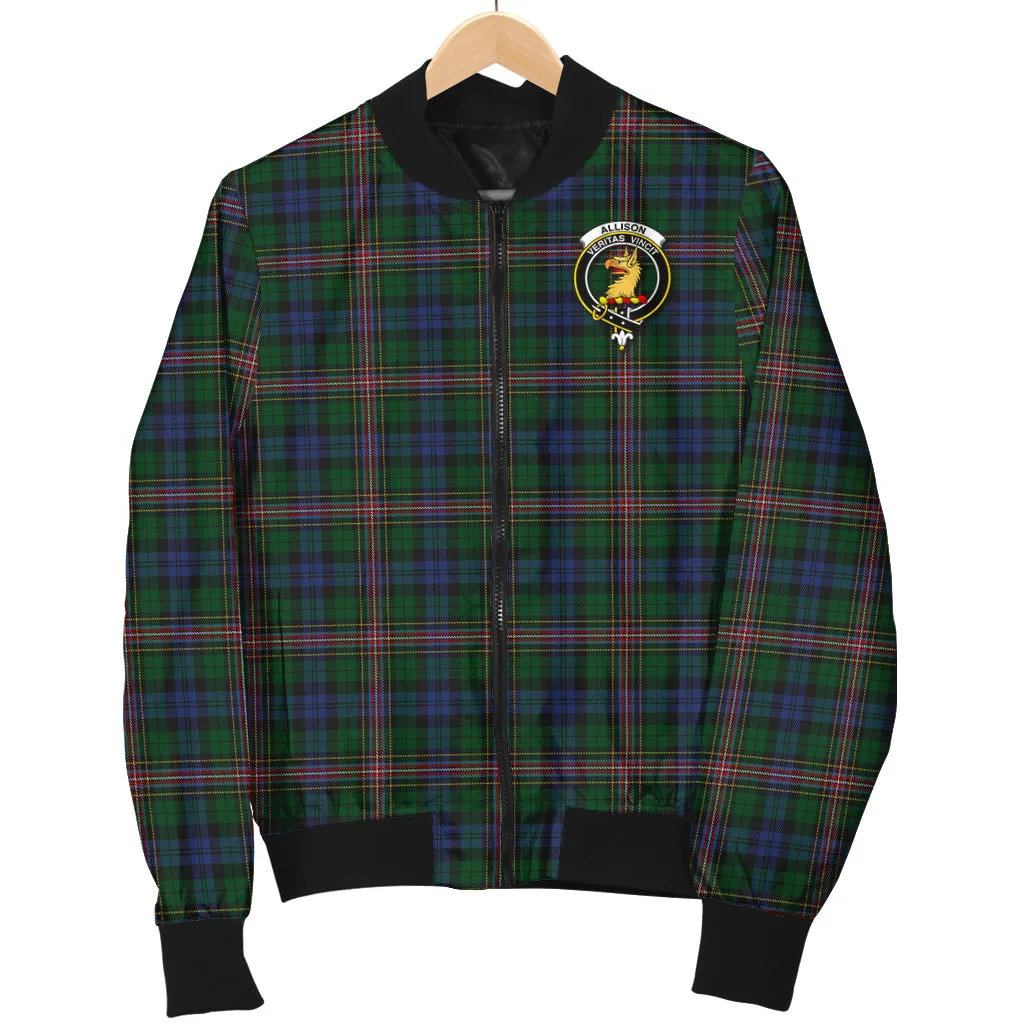 Allison Tartan Bomber Jacket with Family Crest