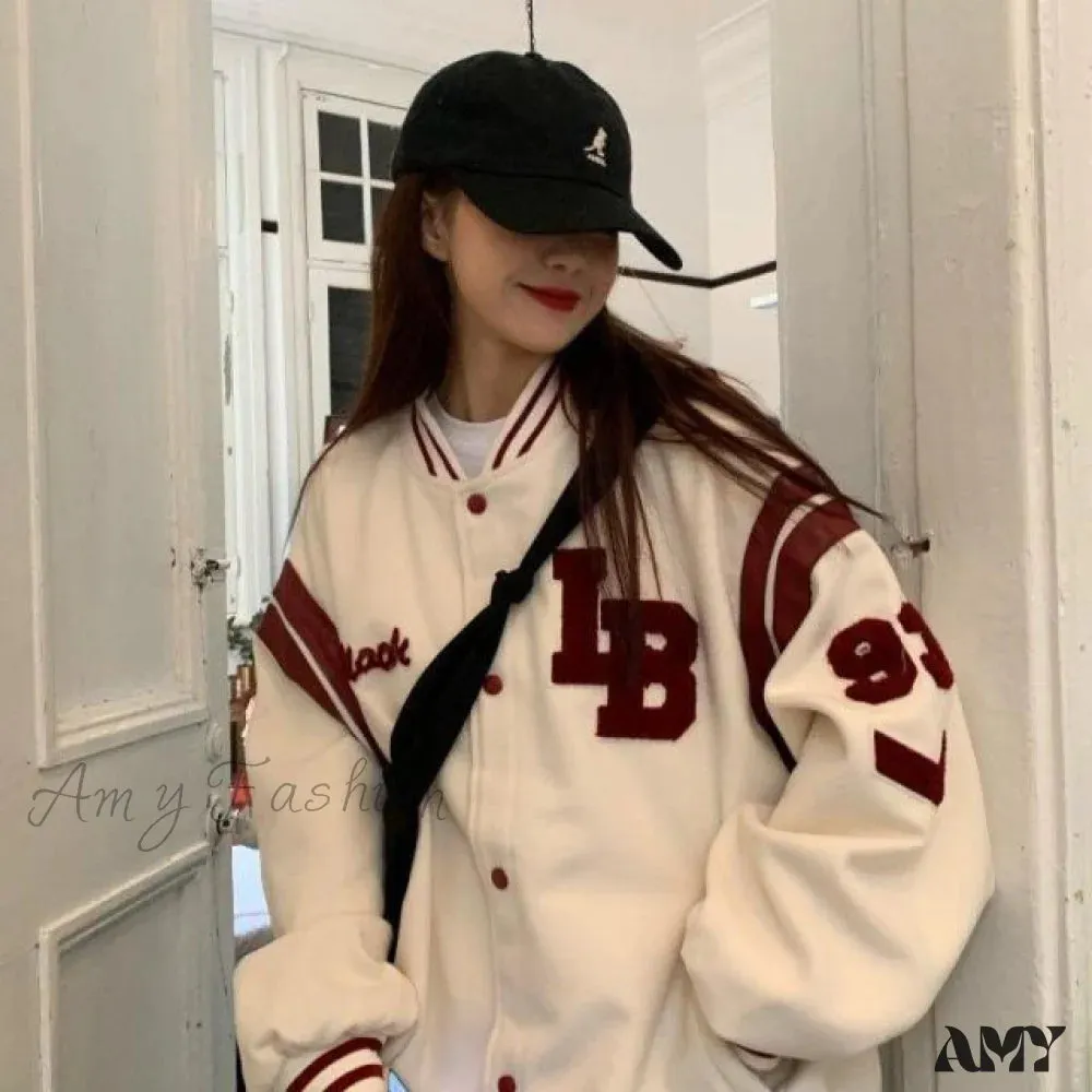 Amy Fashion - American Baseball Bomber Jacket