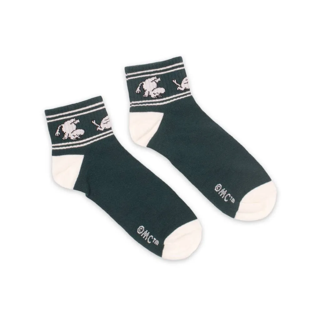 Ankle Socks Retro Moomintroll Running Green