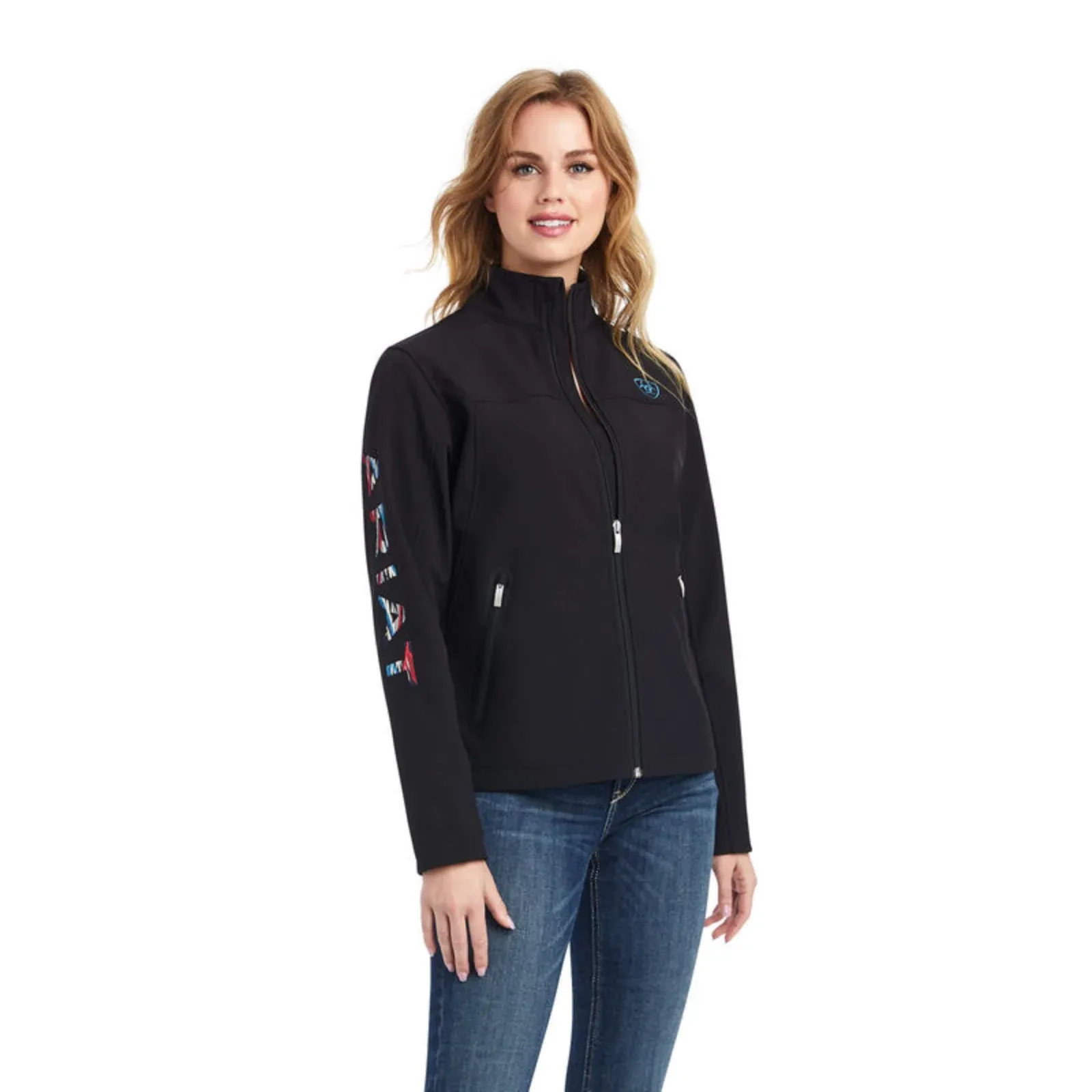 Ariat Women's Chimayo Black Aztec Softshell Jacket