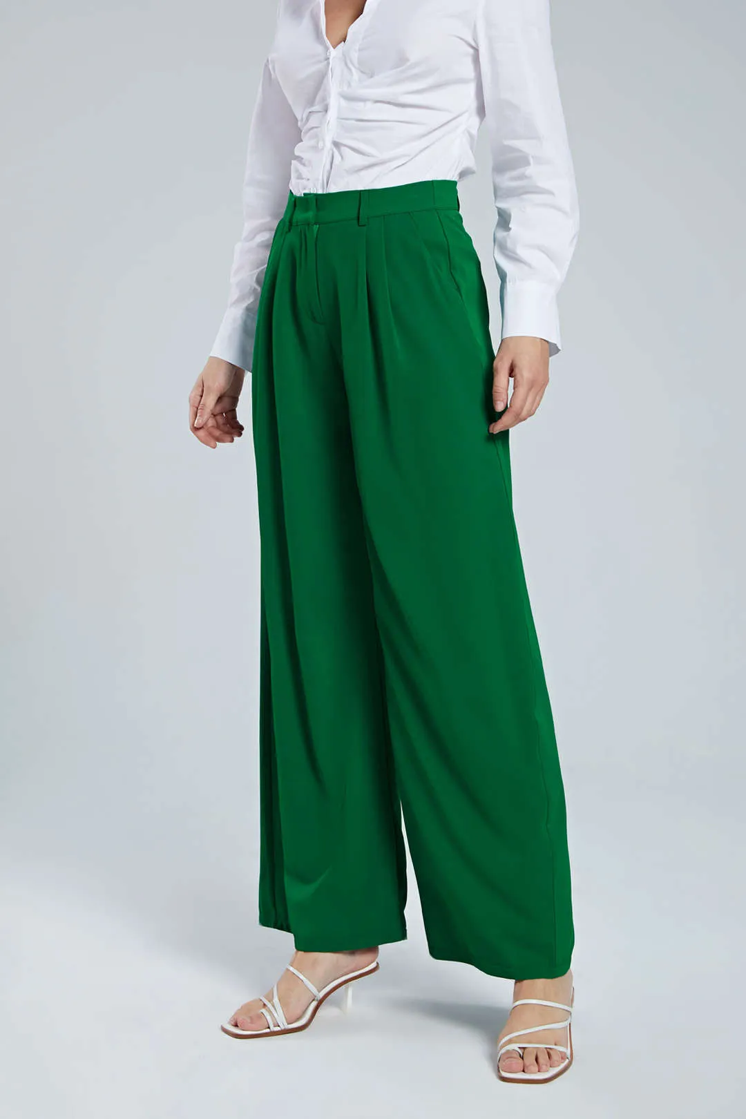 Basic Wide Leg Suit Pants