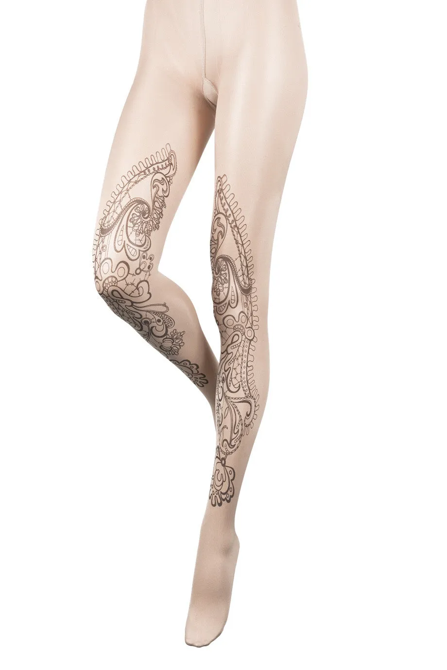 BEBAROQUE PRISCILLA Nude Tattoo Tights