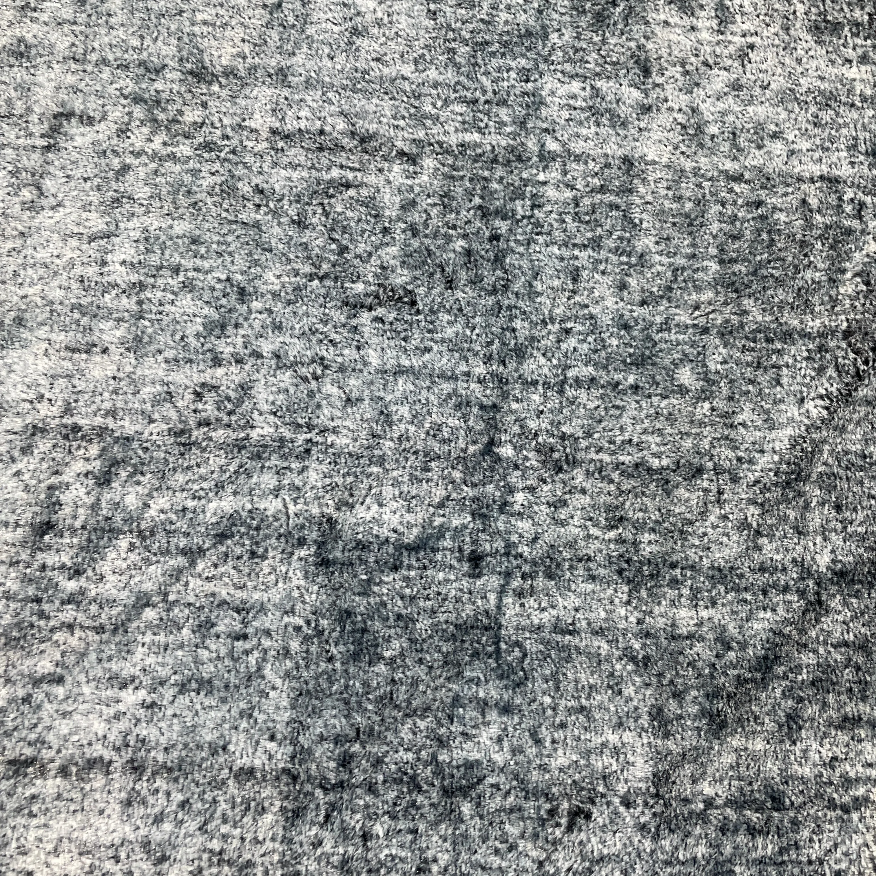 Black Grey Solid Fur Fabric 16