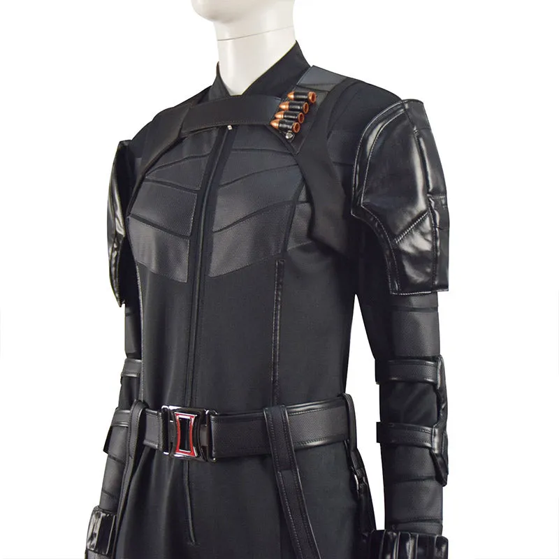 Black Widow Cosplay Yelena Belova Costume Black Vest Bodysuit Outfit Halloween Party Suit