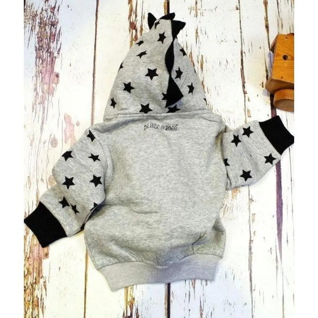 Blade and Rose Grey Star Hoodies Jacket 灰星星抓毛外套