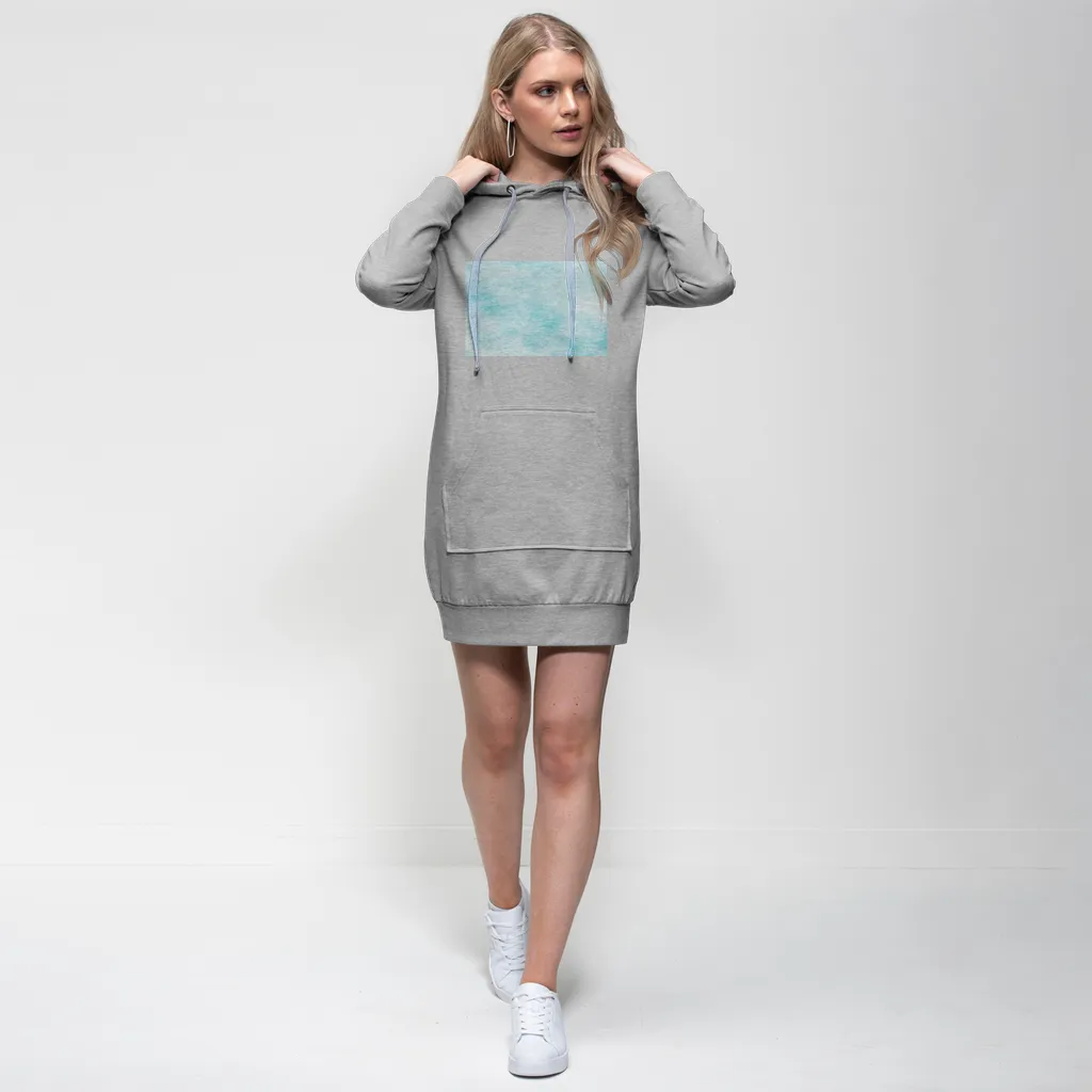 Blue Clouds Premium Adult Hoodie Dress