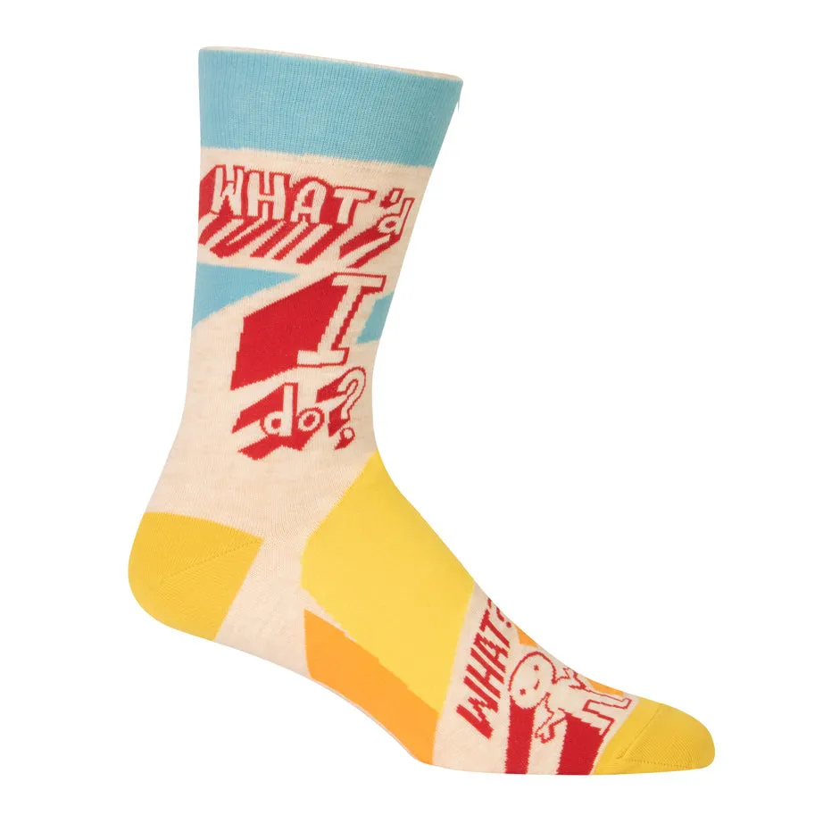 BlueQ Men's Crew Socks