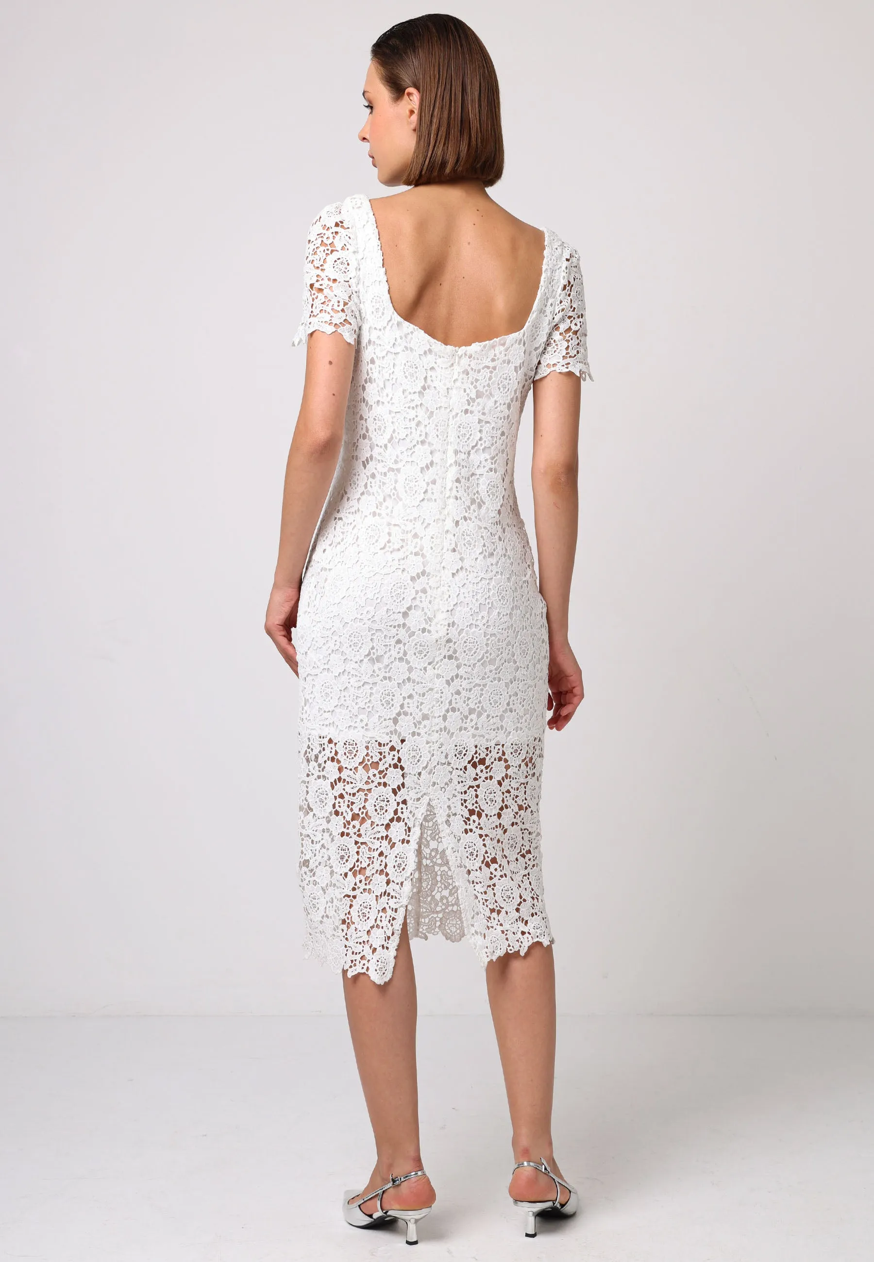 Bodycon White Lace Dress