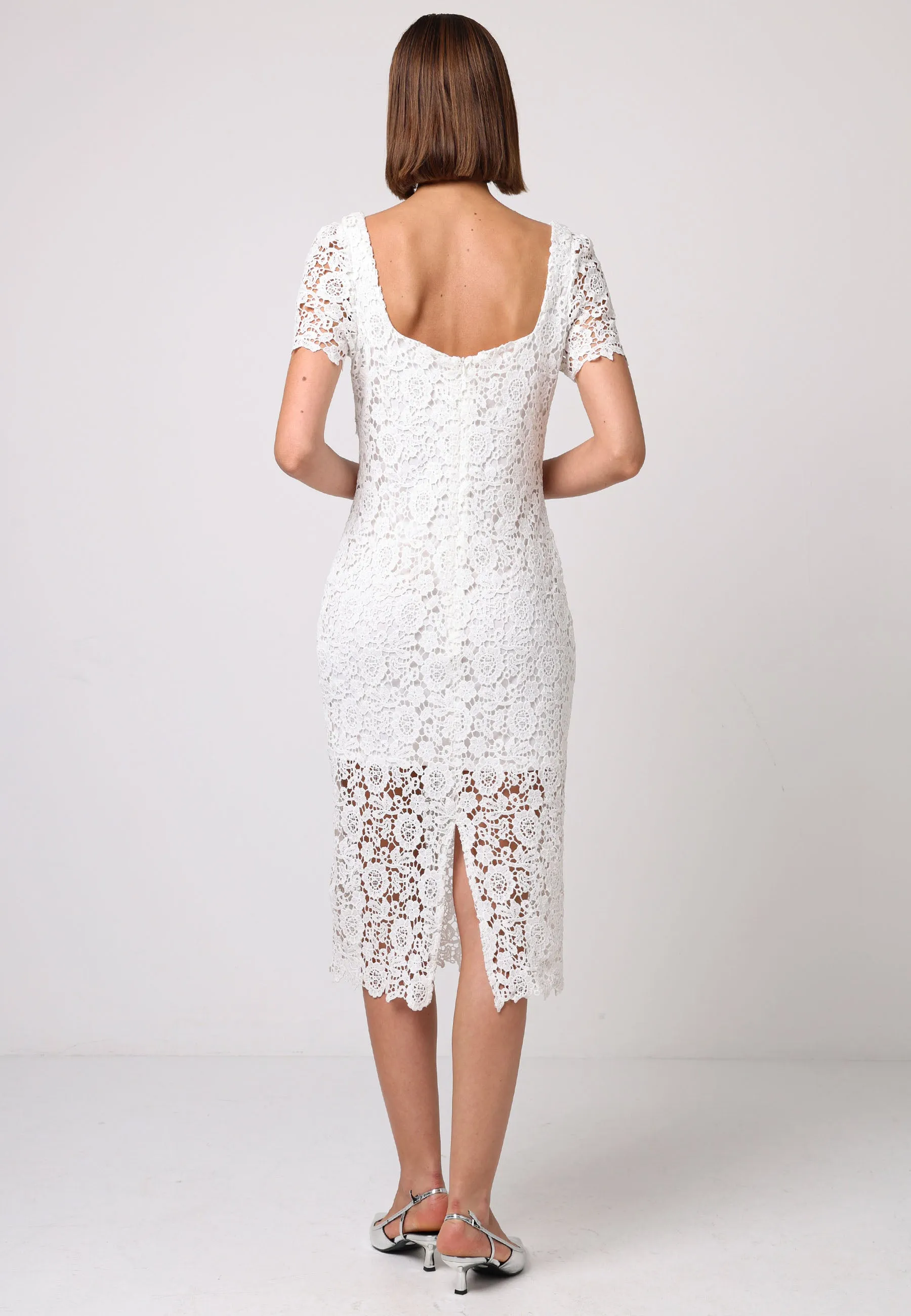 Bodycon White Lace Dress