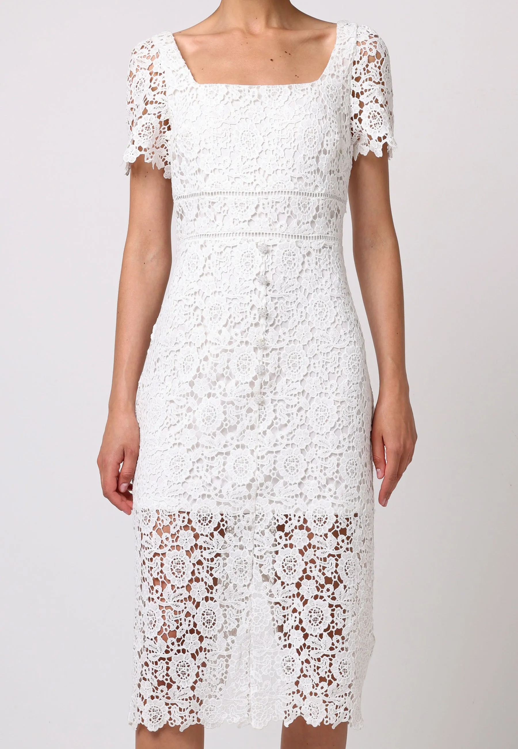 Bodycon White Lace Dress