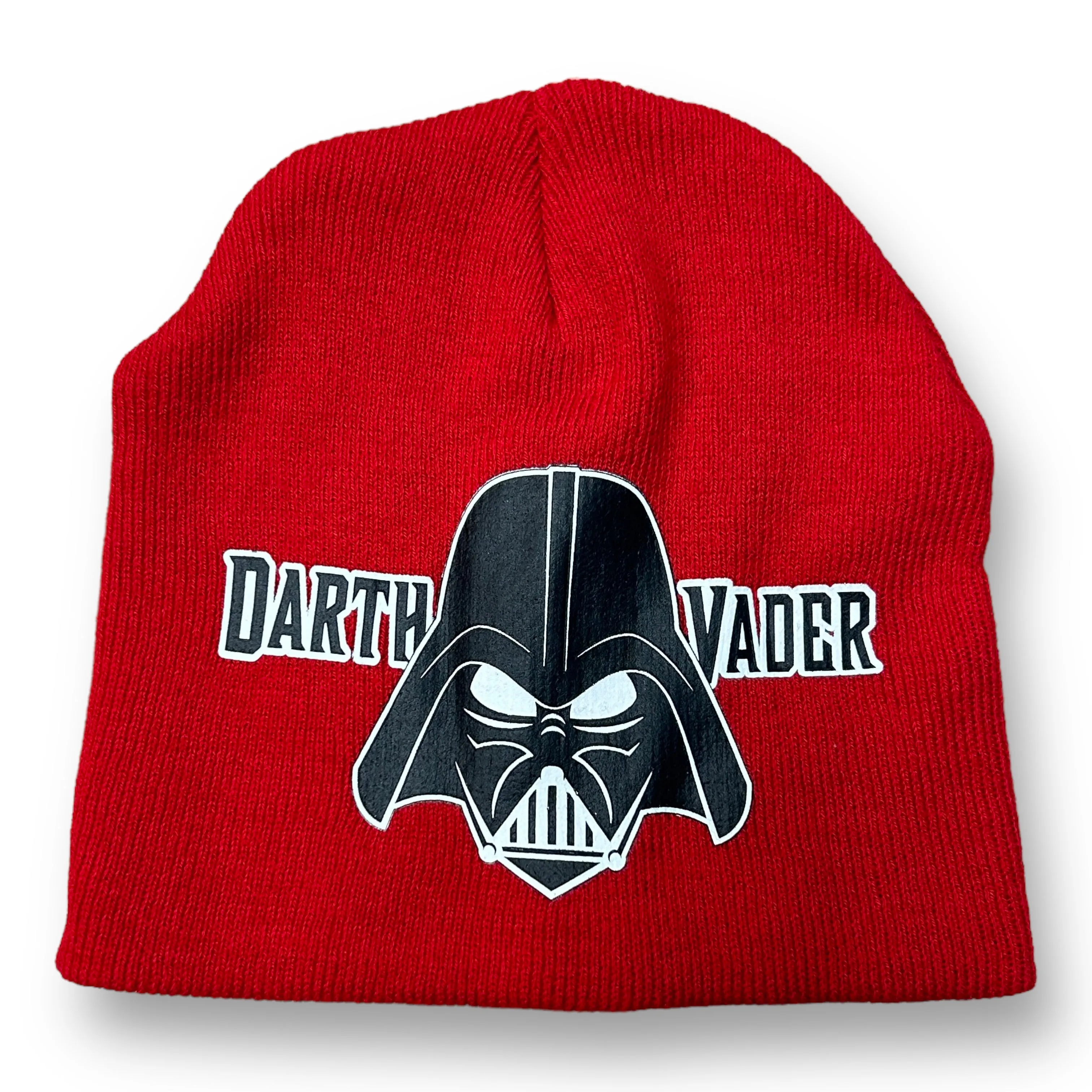 Boys Star Wars One Size Kids/Youth Red Knit Darth Vader Beanie Hat