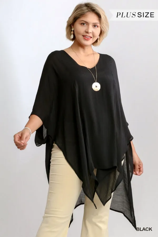 Caftan Tunic, Black