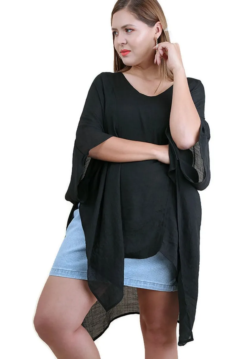 Caftan Tunic, Black