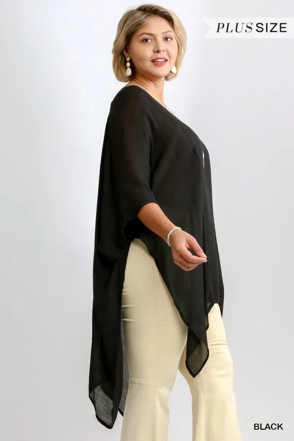 Caftan Tunic, Black