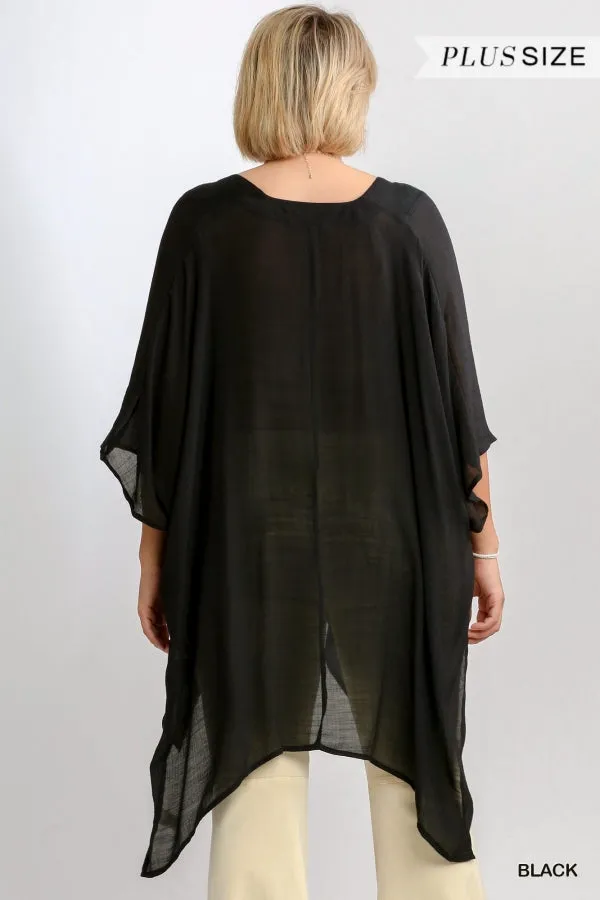 Caftan Tunic, Black