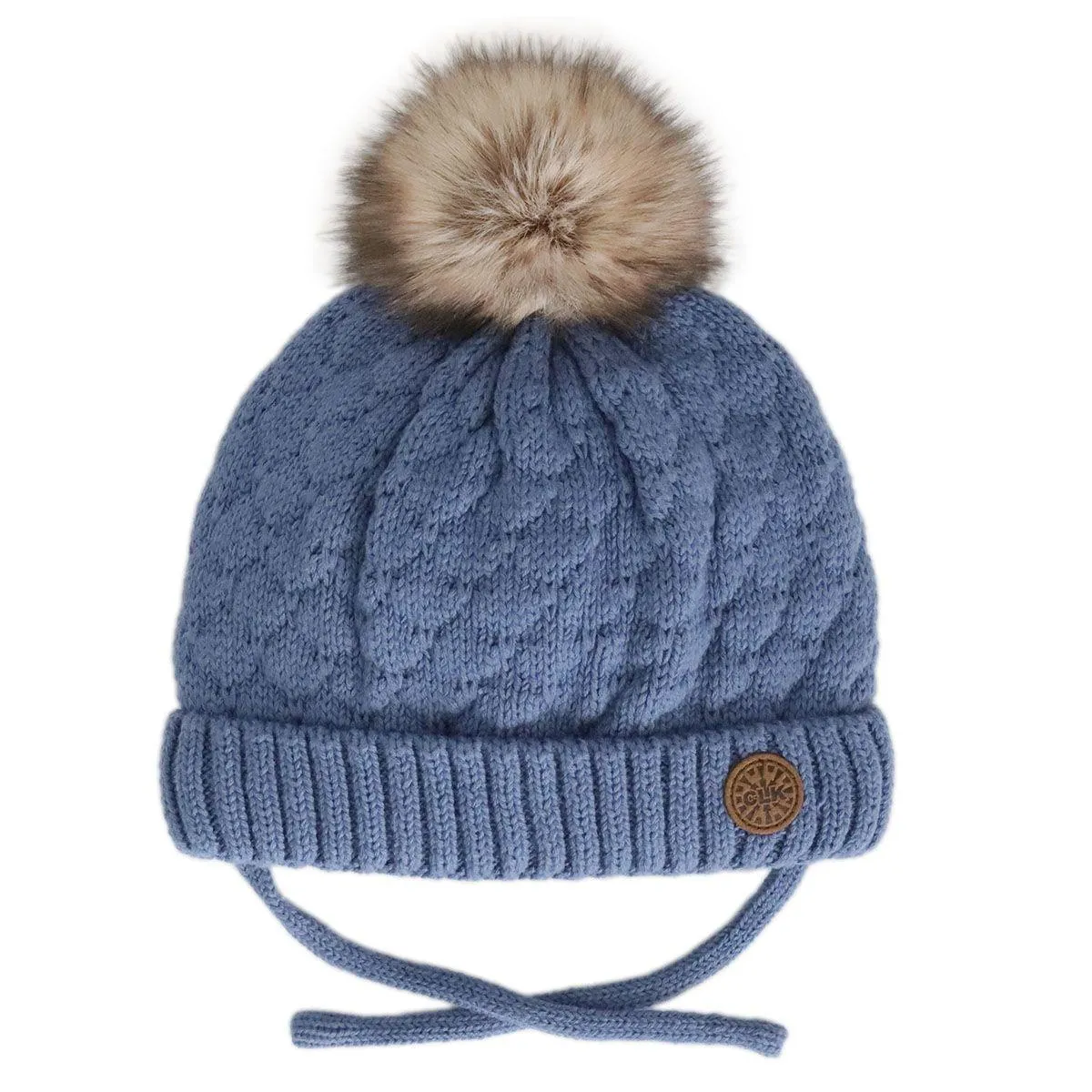 CaliKids® Cotton Knit Hat Pompom