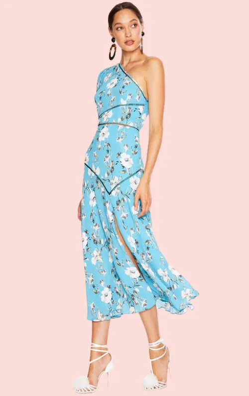 Cannes Midi Dress - Blue Valentine Floral