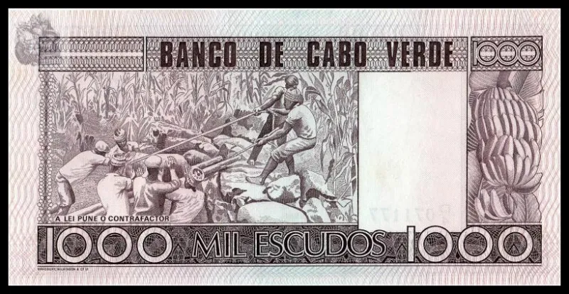 Cape Verde, 1000 Escudos, 1977, P-56, UNC Original Banknote for Collection