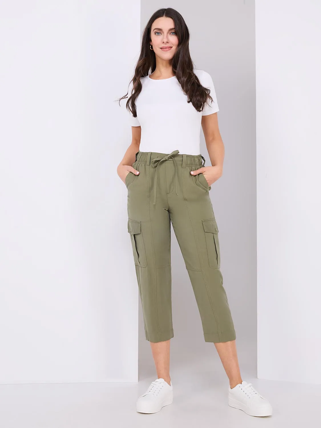 Cargo Capri Pants