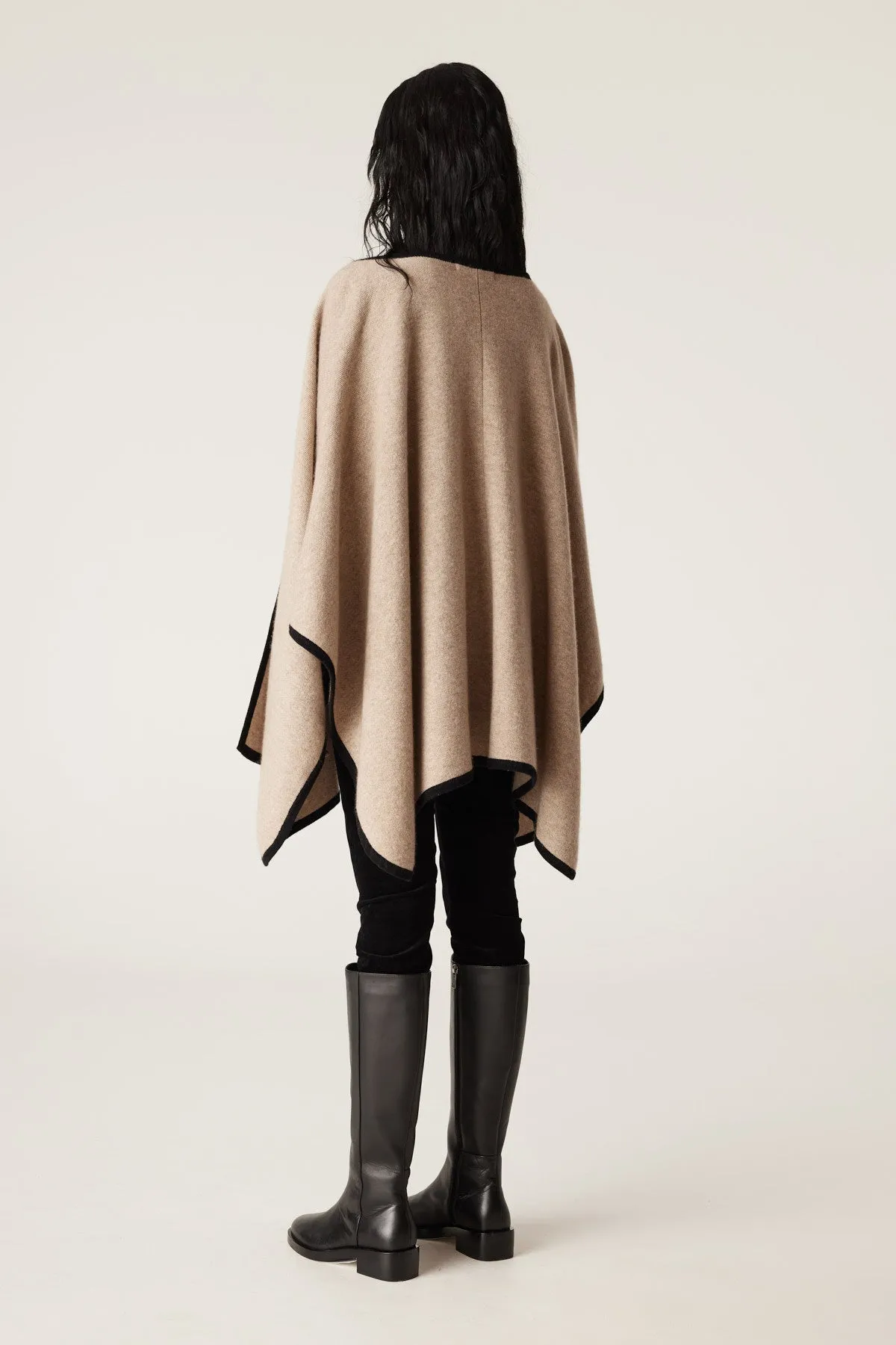 Cashwool Cape - Stone