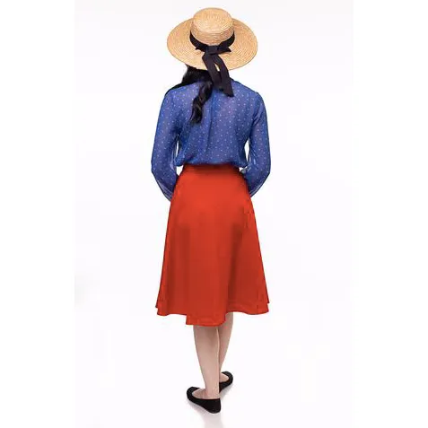 Charlotte Circle Skirt - Red