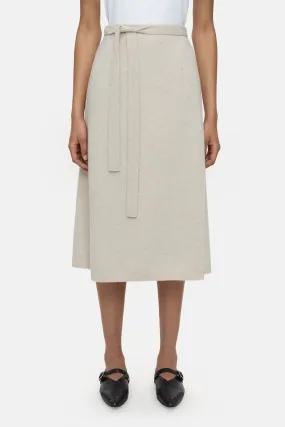 Closed Wool Wrap Skirt