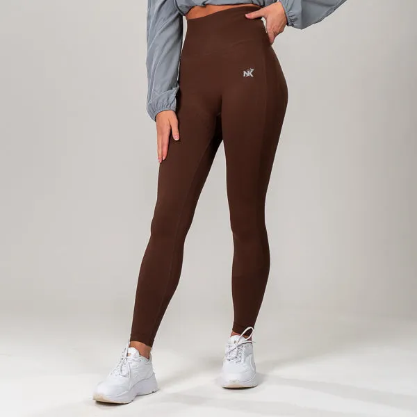 Contessa Pro Scrunch - Brown Leggings