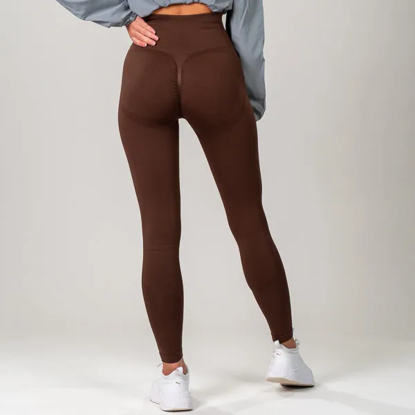 Contessa Pro Scrunch - Brown Leggings