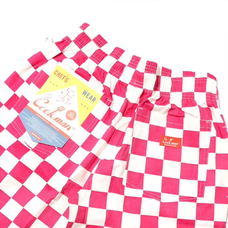 Cookman Chef Pants - Checker : Pink