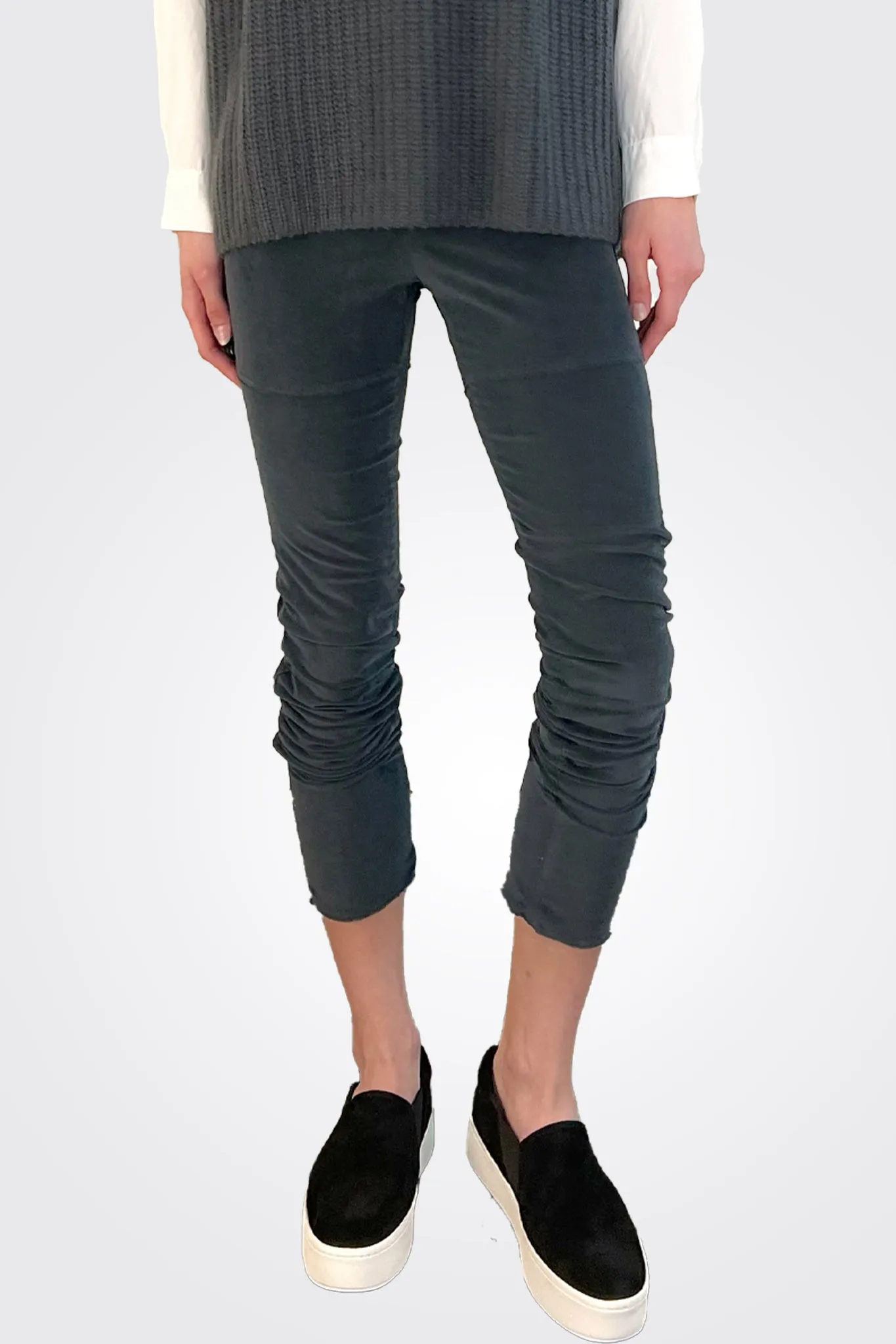 Corduroy Legging Pants - Graphite