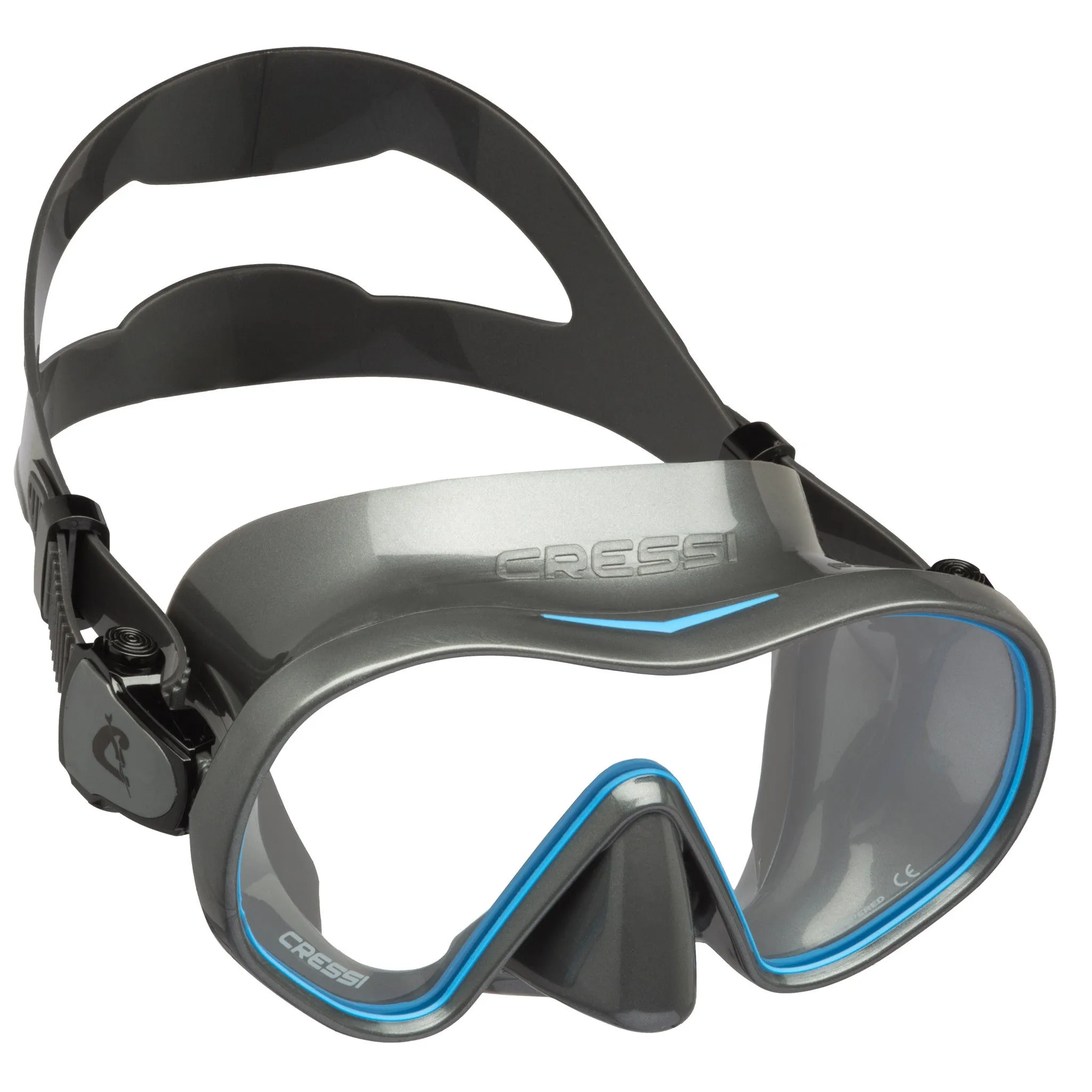 Cressi F-Dual Single Lens Frameless Scuba Mask