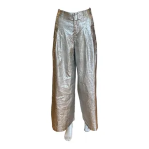 Culotte Linen Pant | Silver