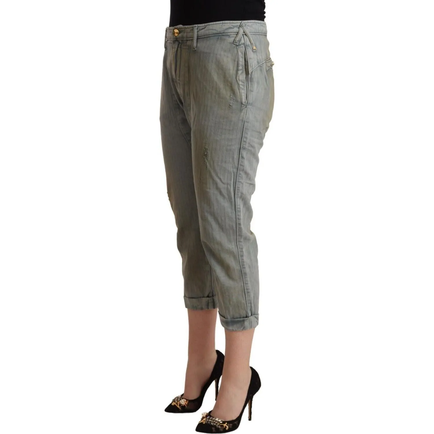 CYCLE Chic Mid Waist Cropped Skinny Pants