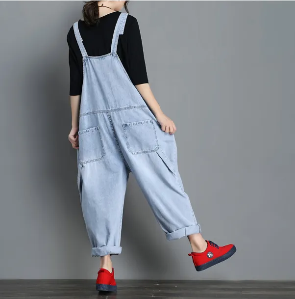 Denim Casual Spring Denim Overall Women Jumpsuits QY6