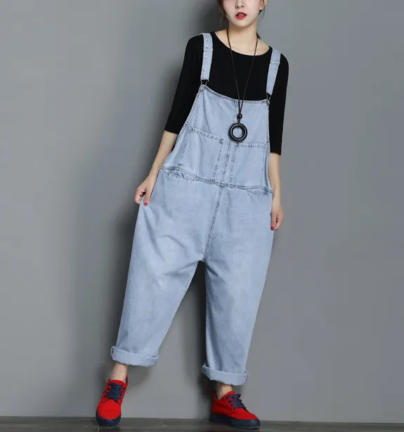 Denim Casual Spring Denim Overall Women Jumpsuits QY6