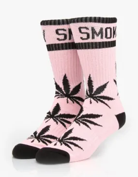 DGK Skateboards Stay Smokin Weed Socks, Black/Pink