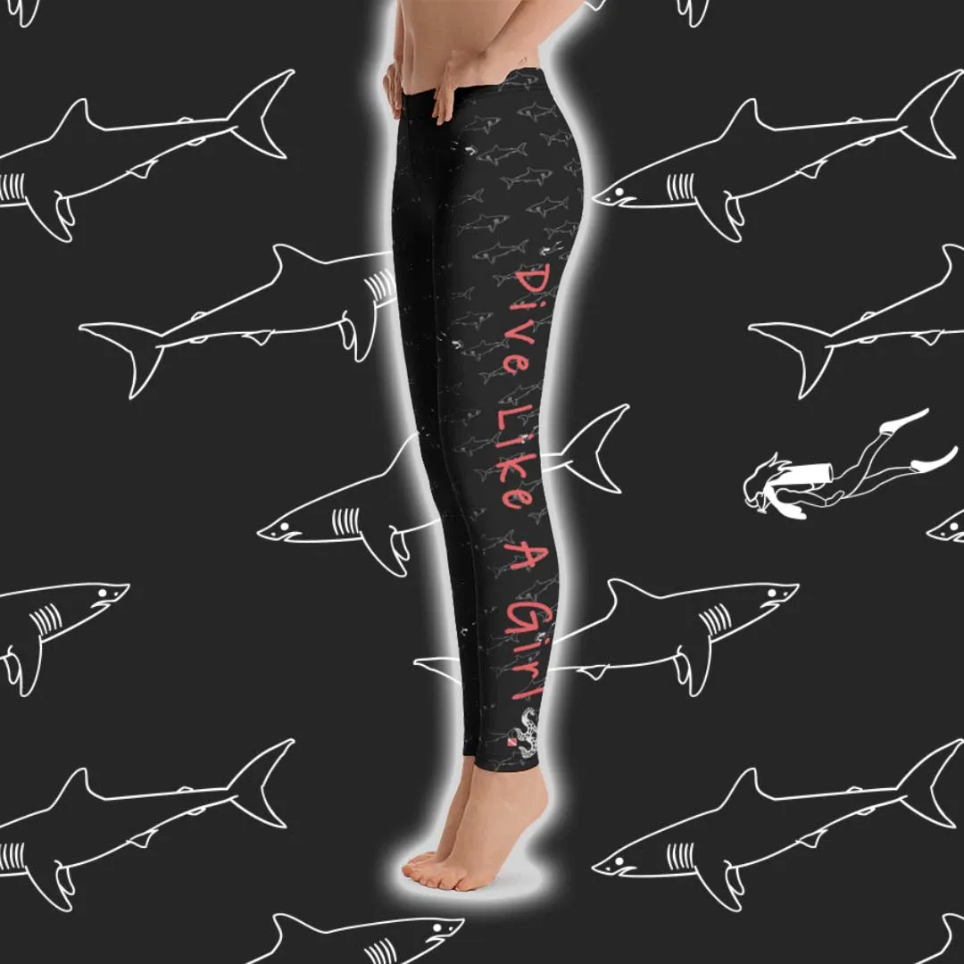 Dive Like a Girl Leggings