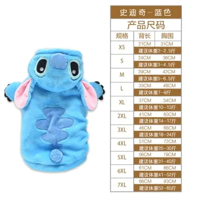 Dog Clothes Winter Pet Small Medium Large Hoodie Coat Jacket Warm Pink Blue Big Animal Costumes Outfit