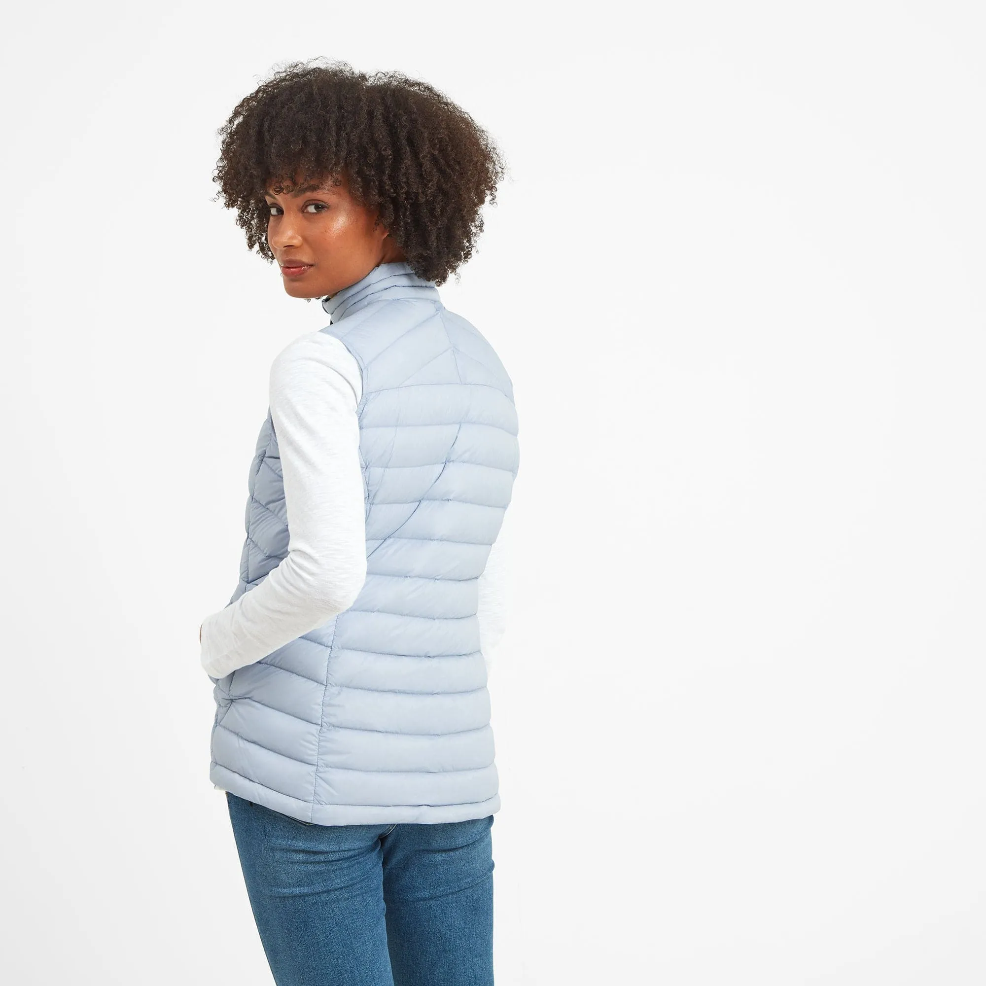 Drax Womens Down Gilet - Ice Blue