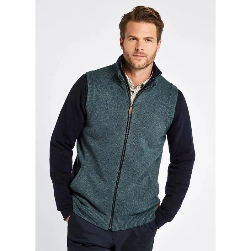 Dubarry Upperwood Mens Wool Blend Gilet - Dark Pebble