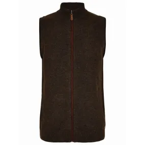 Dubarry Upperwood Mens Wool Blend Gilet - Mahogany