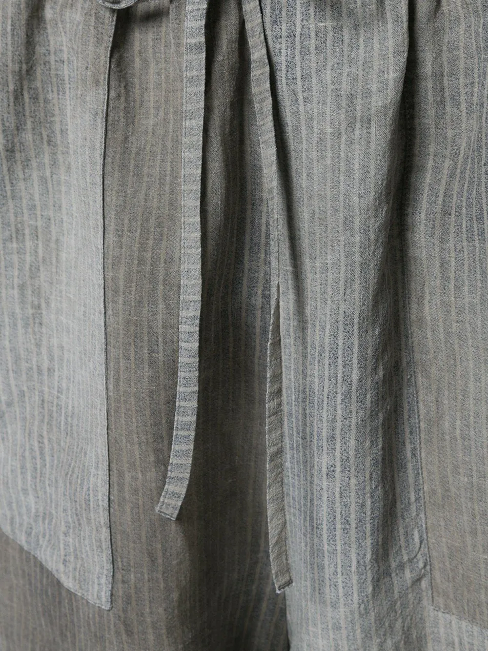 Dusty Stripe Linen Pullon Cargo Pants