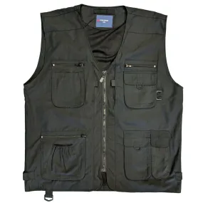 Espionage Multi Pocket Gilet - JT049 - Black