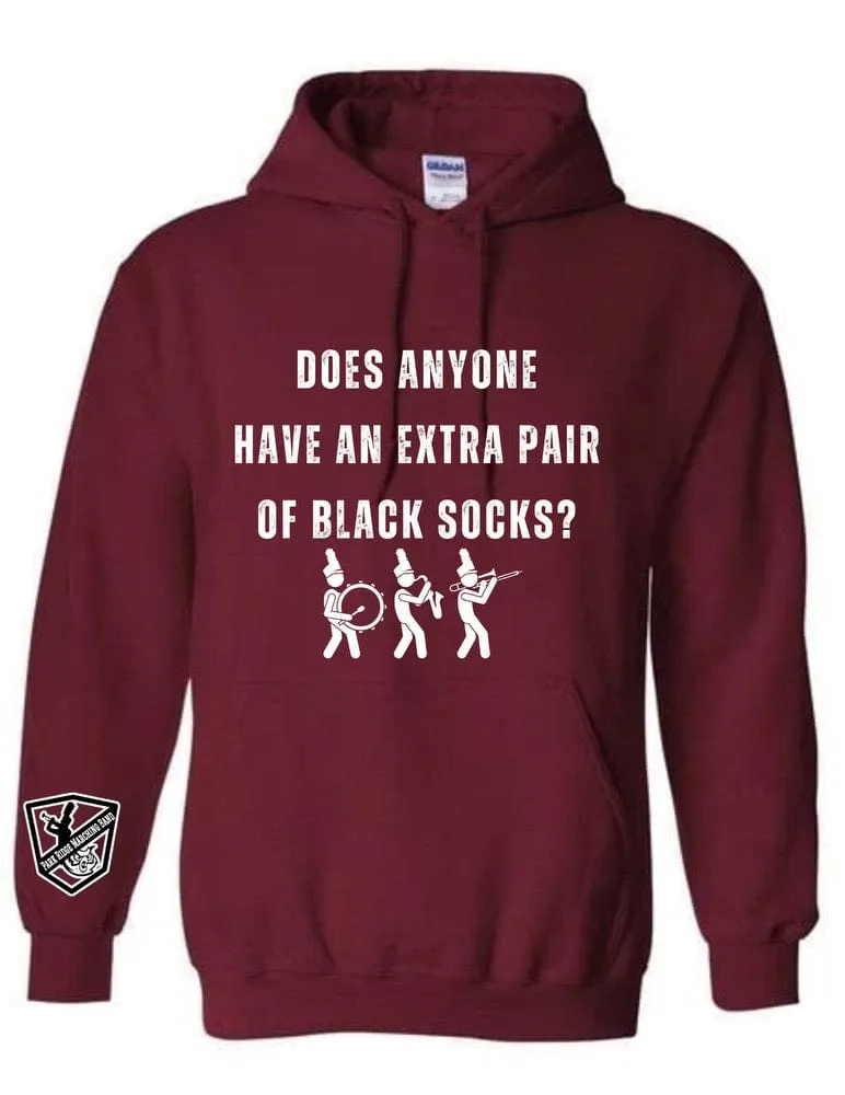 Extra Black Socks Hoodie